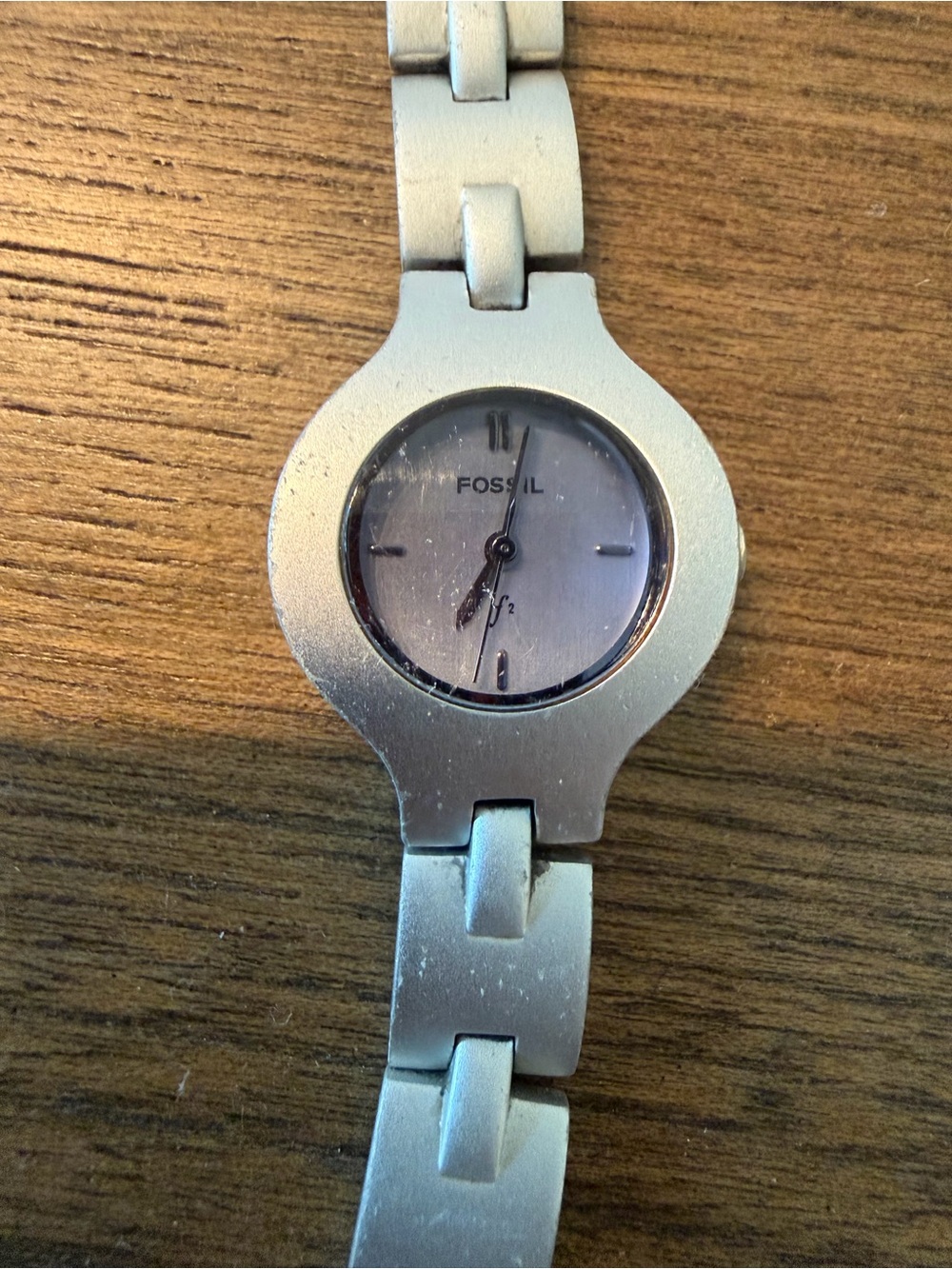Fossil Silver Women's Round Bracelet Watch with Minimal Dial